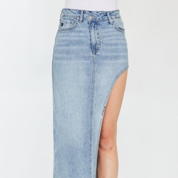Dresses & Skirts - Women's Crossover Side Curve Maxi Skirt - Demi Skirt
